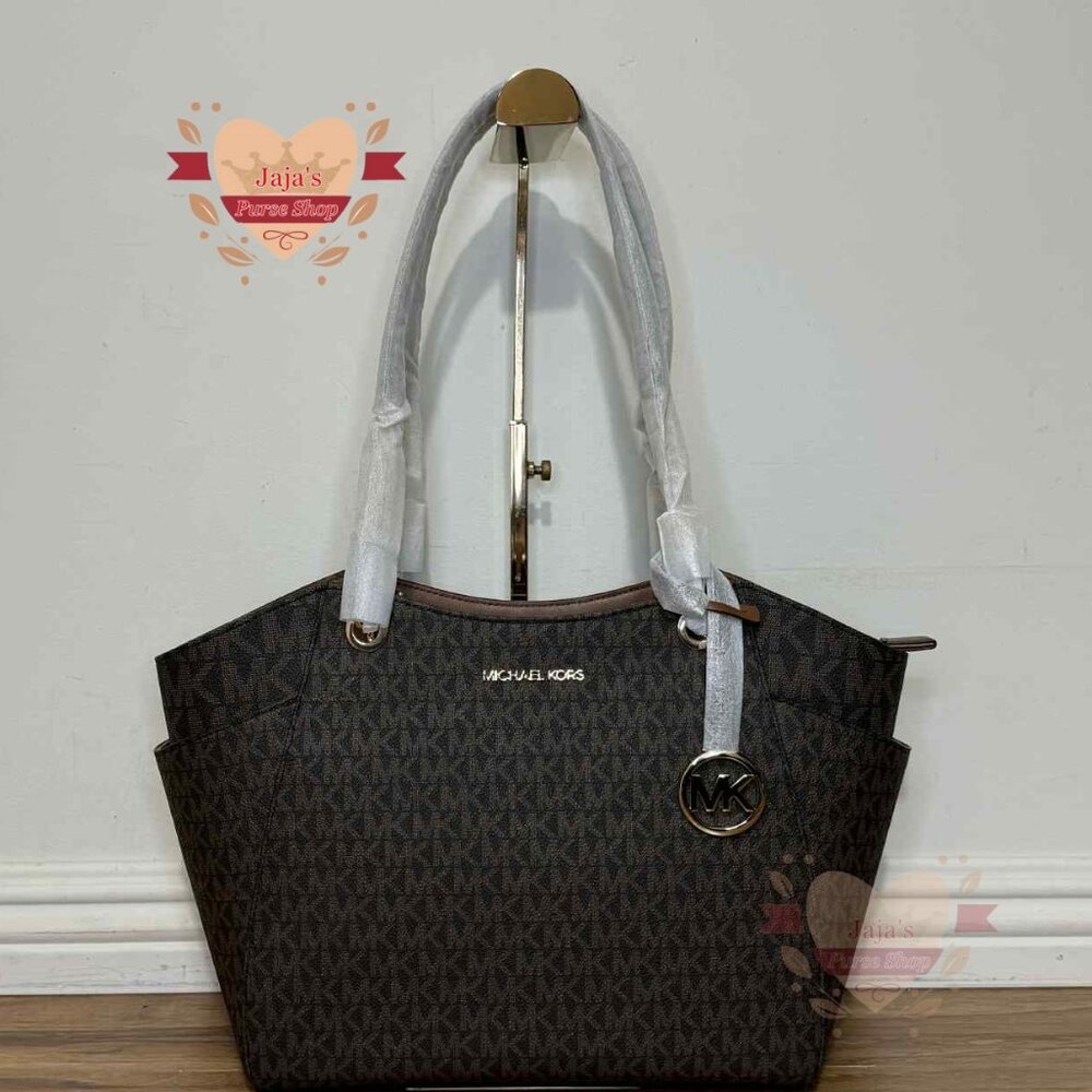 🤎Michael Kors Signature Coated Canvas Chain Purse Tote🤎